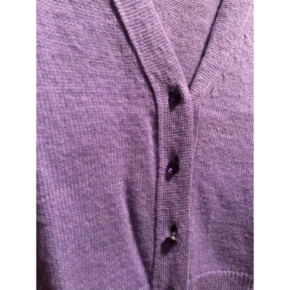 J Crew lavender cardigan - Picture 2 of 3